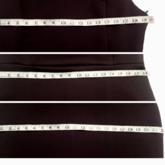 Auburgine Calvin Klein Sheat Dress Sz 14 - Picture 6 of 6